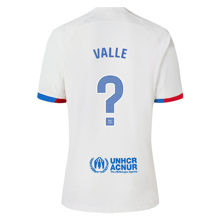 Niño Fútbol Camiseta Alex Valle #0 Blanco 2ª Equipación 2023/24 Perú