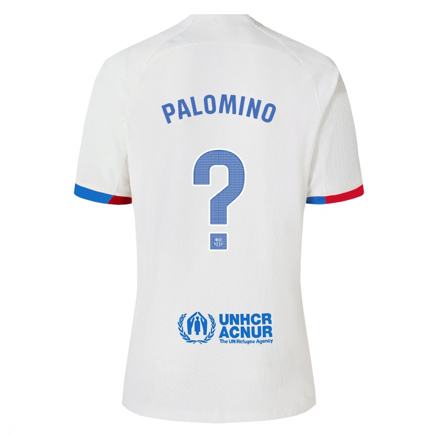 Niño Fútbol Camiseta Oriol Palomino #0 Blanco 2ª Equipación 2023/24 Perú