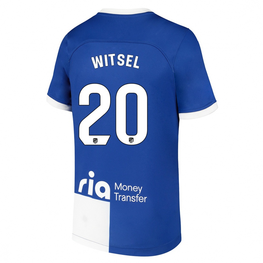 Niño Fútbol Camiseta Axel Witsel #20 Azul Blanco 2ª Equipación 2023/24 Perú