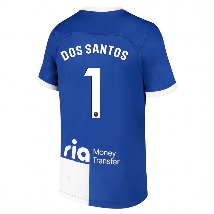 Niño Fútbol Camiseta Alex Dos Santos #1 Azul Blanco 2ª Equipación 2023/24 Perú