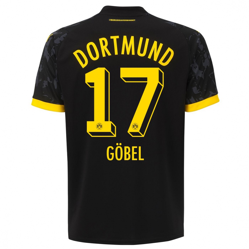 Niño Fútbol Camiseta Patrick Göbel #17 Negro 2ª Equipación 2023/24 Perú