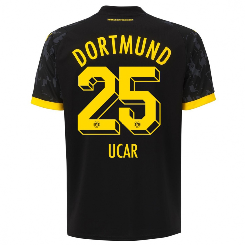 Niño Fútbol Camiseta Leys Ucar #25 Negro 2ª Equipación 2023/24 Perú