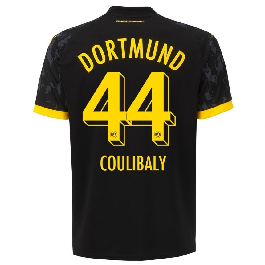 Niño Fútbol Camiseta Soumaila Coulibaly #44 Negro 2ª Equipación 2023/24 Perú