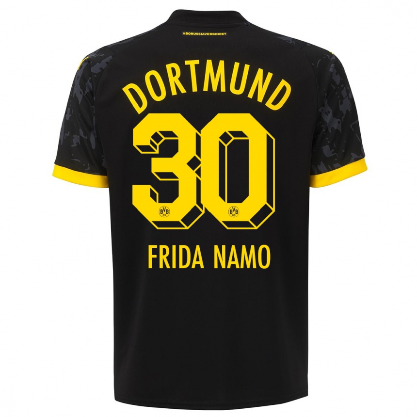 Niño Fútbol Camiseta Ronning Frida Namo #30 Negro 2ª Equipación 2023/24 Perú