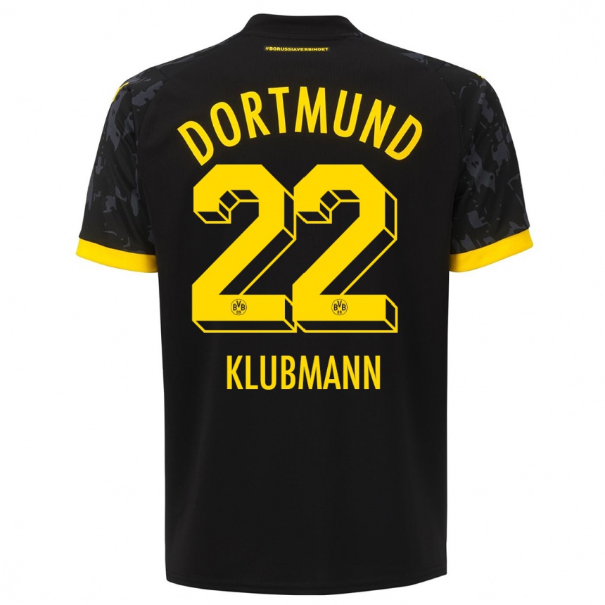 Niño Fútbol Camiseta Leon Klubmann #22 Negro 2ª Equipación 2023/24 Perú