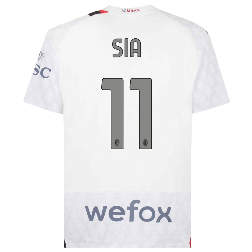 Niño Fútbol Camiseta Diego Sia #11 Blanco 2ª Equipación 2023/24 Perú