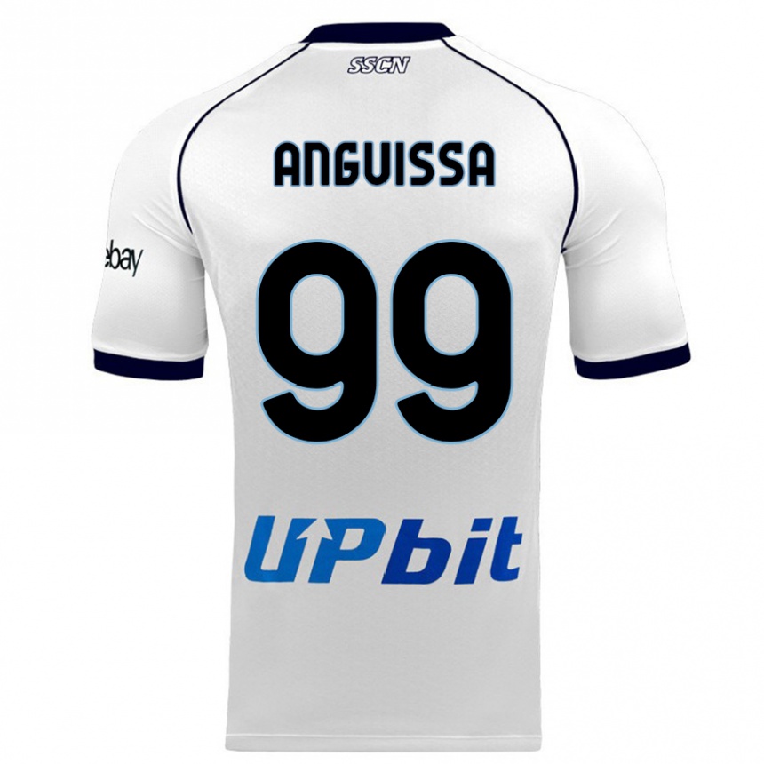 Niño Fútbol Camiseta Andre Zambo Anguissa #99 Blanco 2ª Equipación 2023/24 Perú