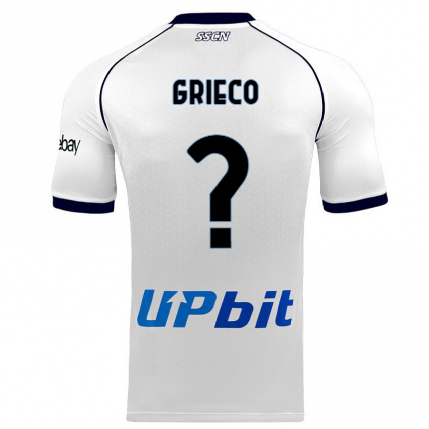 Niño Fútbol Camiseta Alessandro Grieco #0 Blanco 2ª Equipación 2023/24 Perú