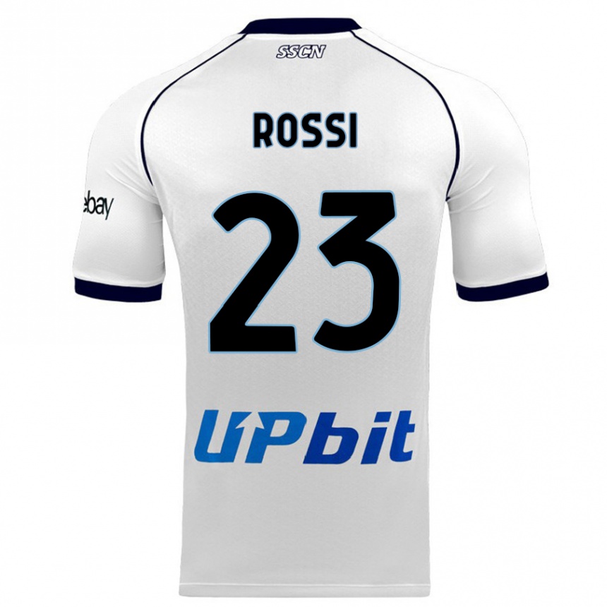 Niño Fútbol Camiseta Leonardo Rossi #23 Blanco 2ª Equipación 2023/24 Perú