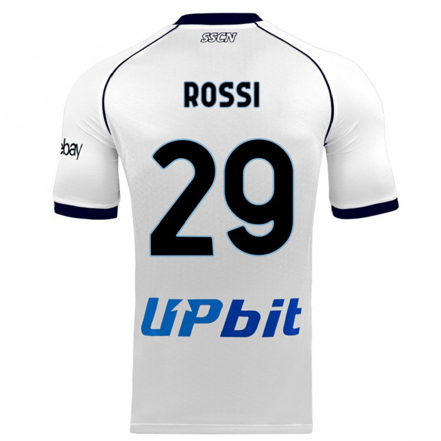 Niño Fútbol Camiseta Francesco Rossi #29 Blanco 2ª Equipación 2023/24 Perú