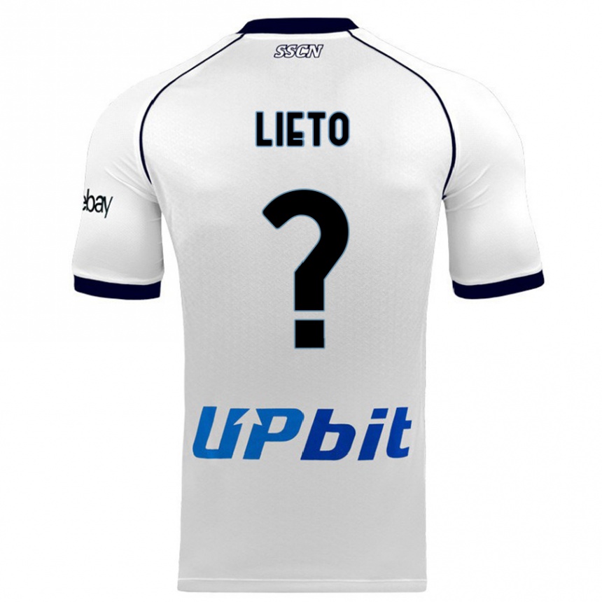 Niño Fútbol Camiseta Angelo Lieto #0 Blanco 2ª Equipación 2023/24 Perú