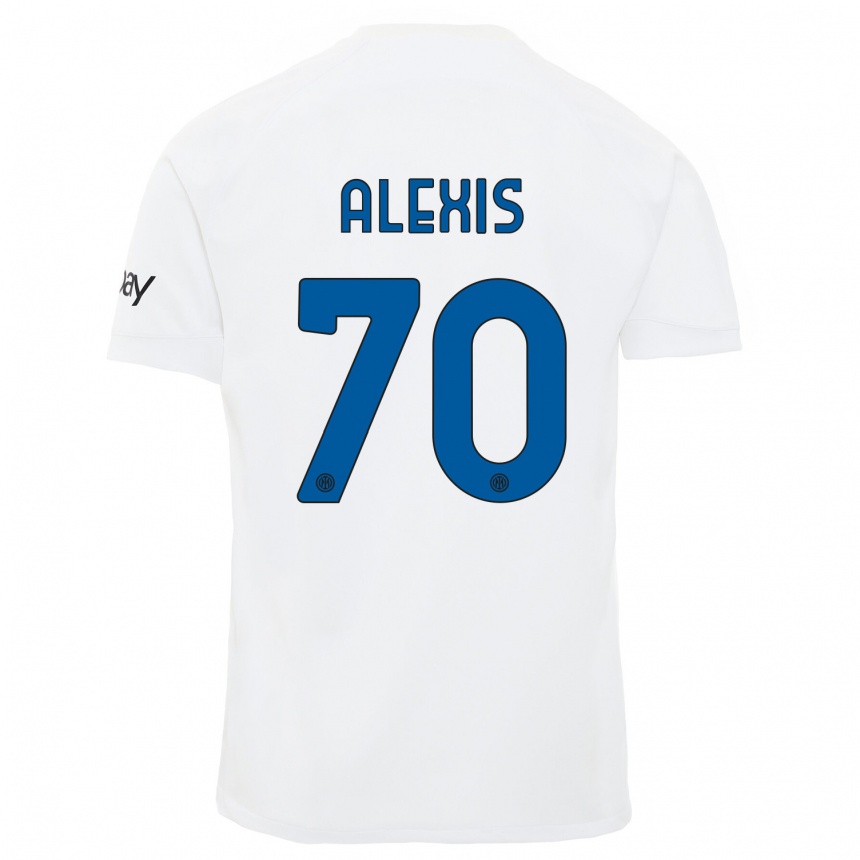 Niño Fútbol Camiseta Alexis Sanchez #70 Blanco 2ª Equipación 2023/24 Perú