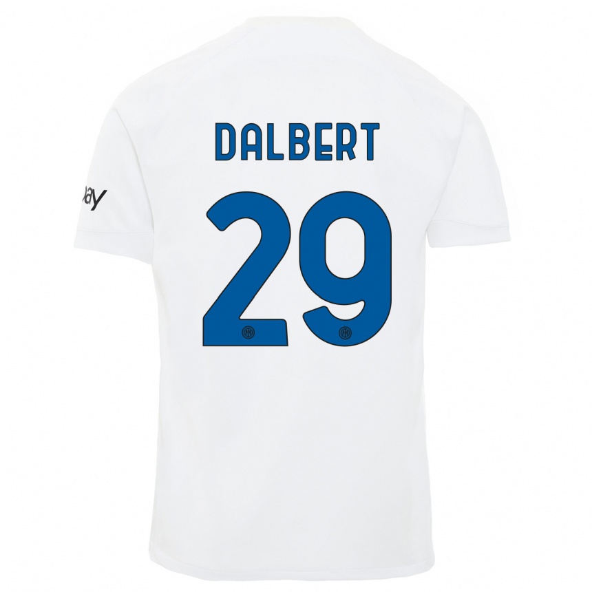 Niño Fútbol Camiseta Dalbert #29 Blanco 2ª Equipación 2023/24 Perú