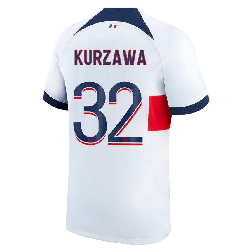 Niño Fútbol Camiseta Layvin Kurzawa #32 Blanco 2ª Equipación 2023/24 Perú