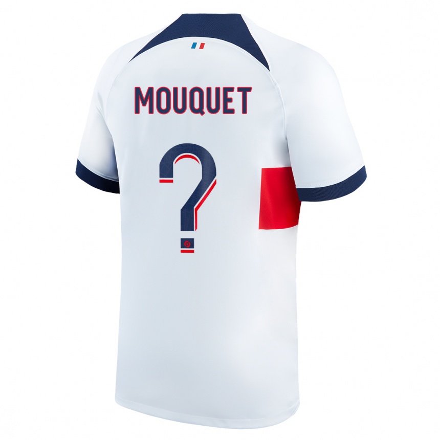 Niño Fútbol Camiseta Louis Mouquet #0 Blanco 2ª Equipación 2023/24 Perú