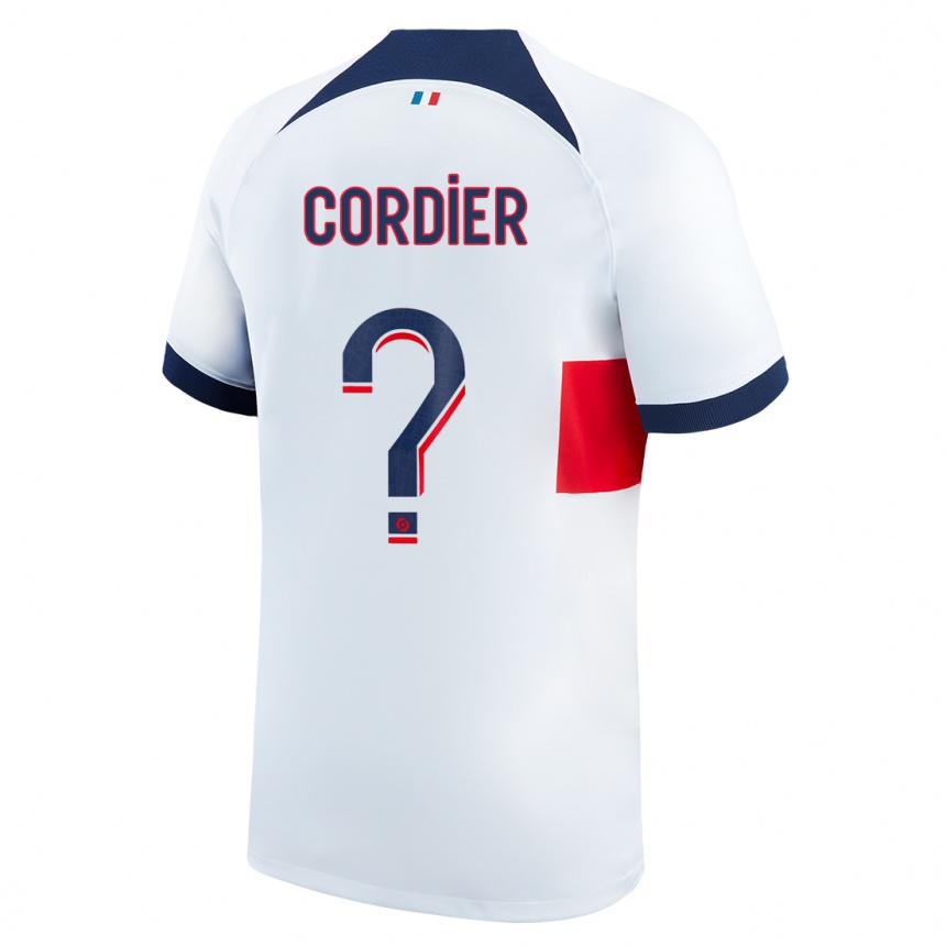 Niño Fútbol Camiseta Thomas Cordier #0 Blanco 2ª Equipación 2023/24 Perú