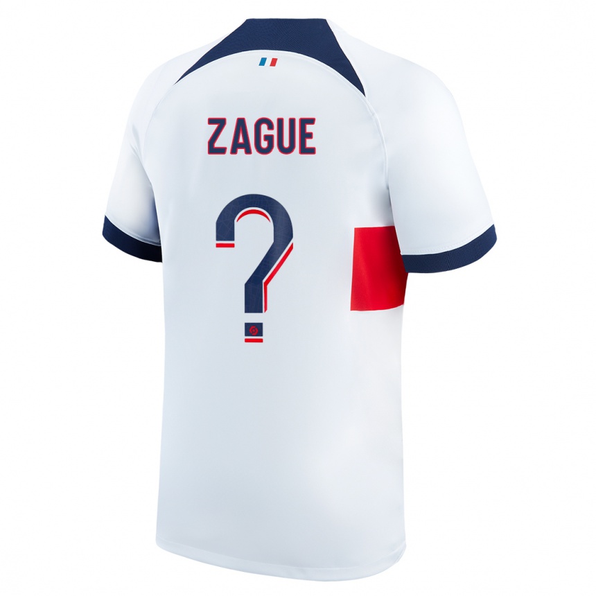 Niño Fútbol Camiseta Yoram Zague #0 Blanco 2ª Equipación 2023/24 Perú