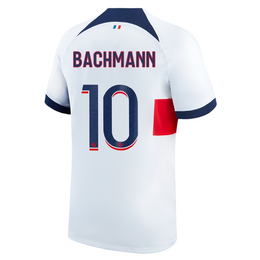 Niño Fútbol Camiseta Ramona Bachmann #10 Blanco 2ª Equipación 2023/24 Perú