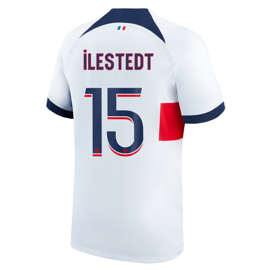 Niño Fútbol Camiseta Amanda Ilestedt #15 Blanco 2ª Equipación 2023/24 Perú