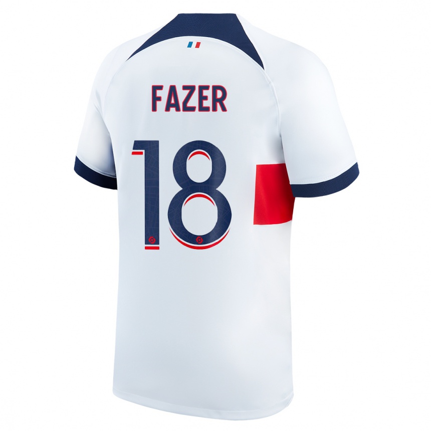 Niño Fútbol Camiseta Laurina Fazer #18 Blanco 2ª Equipación 2023/24 Perú