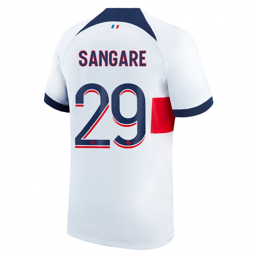 Niño Fútbol Camiseta Hawa Sangare #29 Blanco 2ª Equipación 2023/24 Perú