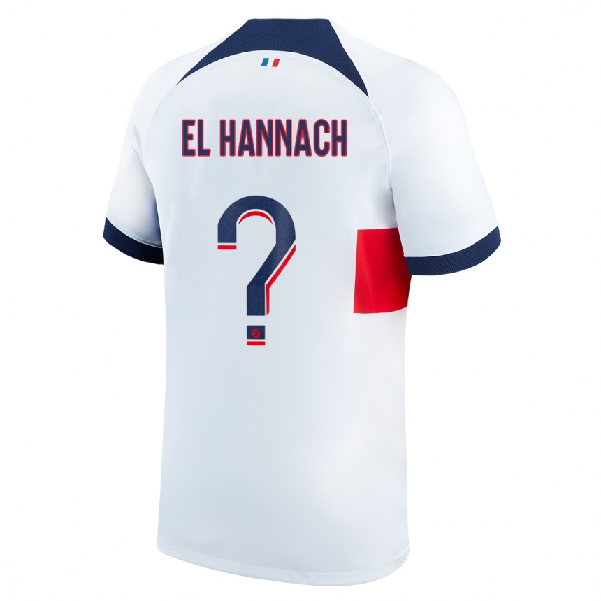 Niño Fútbol Camiseta Younes El Hannach #0 Blanco 2ª Equipación 2023/24 Perú