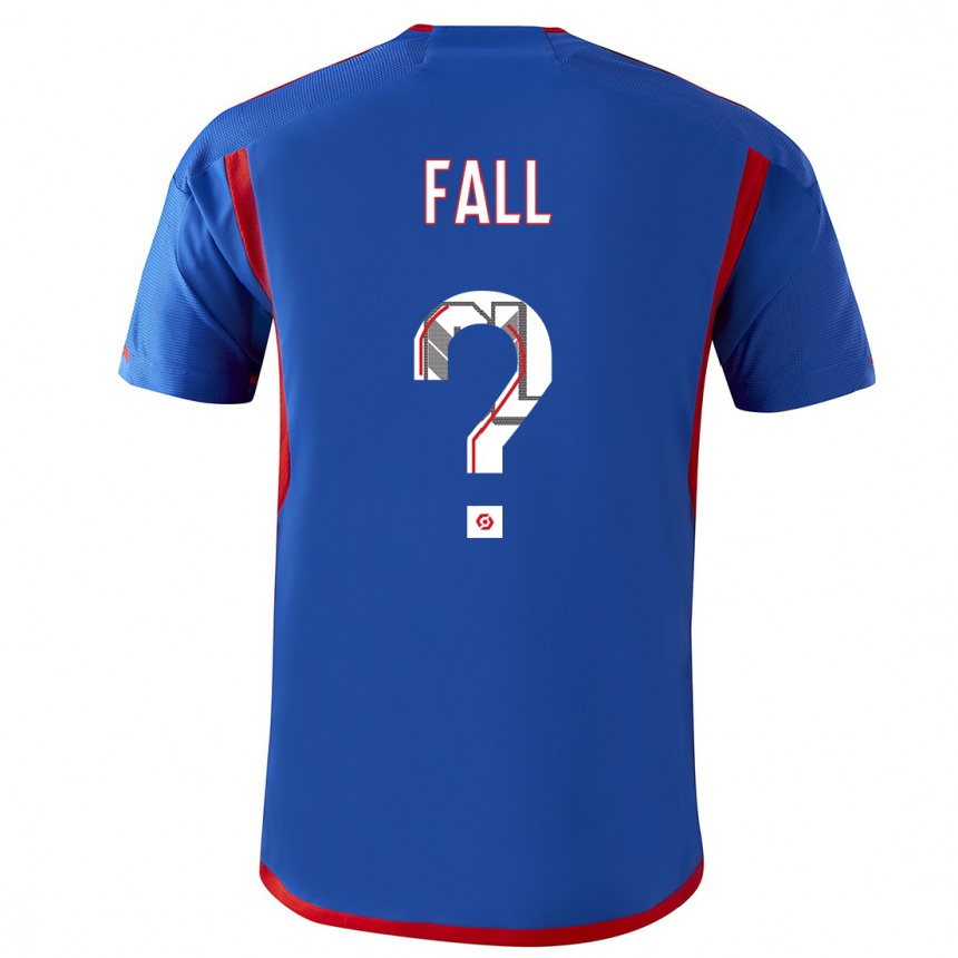 Niño Fútbol Camiseta Ibrahima Fall #0 Azul Rojo 2ª Equipación 2023/24 Perú