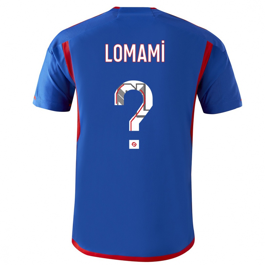 Niño Fútbol Camiseta Irvyn Lomami #0 Azul Rojo 2ª Equipación 2023/24 Perú