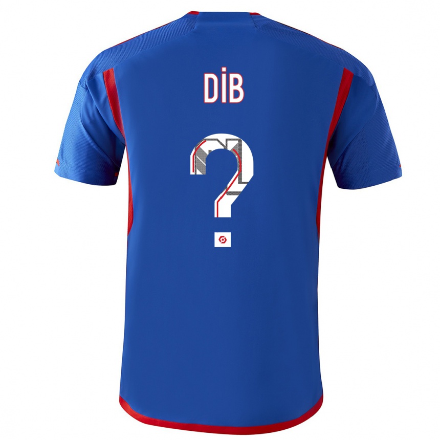 Niño Fútbol Camiseta Djibrail Dib #0 Azul Rojo 2ª Equipación 2023/24 Perú