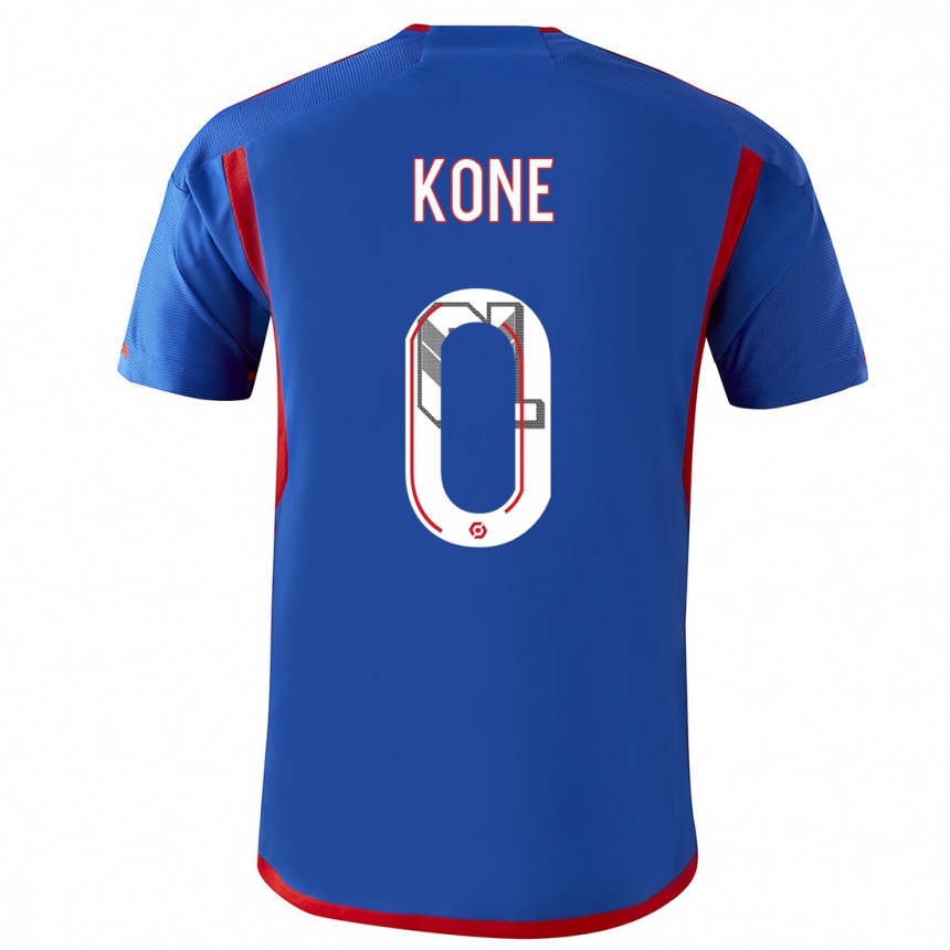 Niño Fútbol Camiseta Youssouf Kone #0 Azul Rojo 2ª Equipación 2023/24 Perú