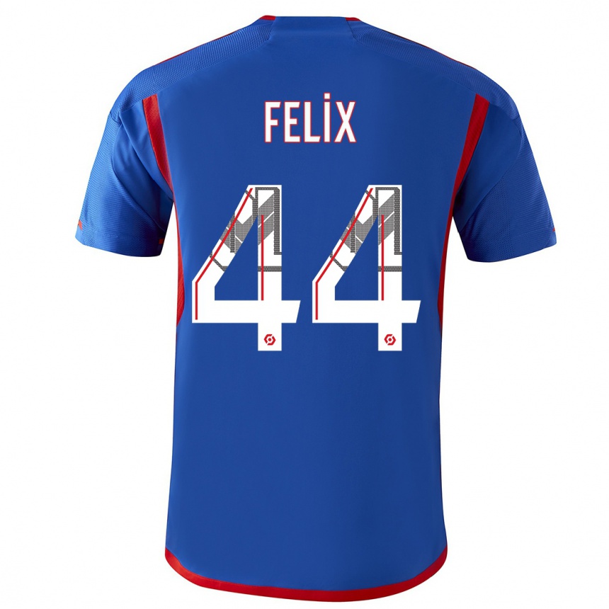 Niño Fútbol Camiseta Marley Felix #44 Azul Rojo 2ª Equipación 2023/24 Perú