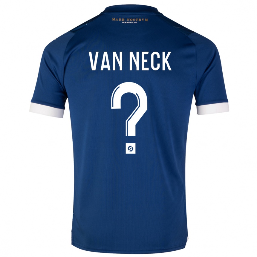 Niño Fútbol Camiseta Jelle Van Neck #0 Azul Oscuro 2ª Equipación 2023/24 Perú