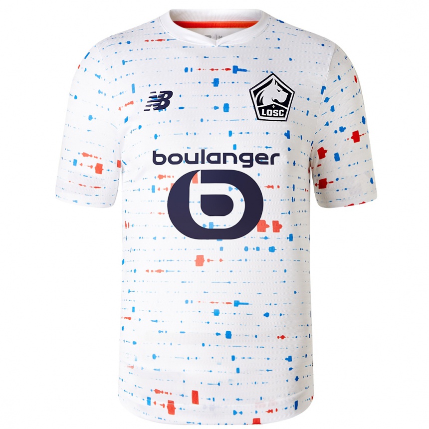 Niño Fútbol Camiseta Maxime Wackers #0 Blanco 2ª Equipación 2023/24 Perú