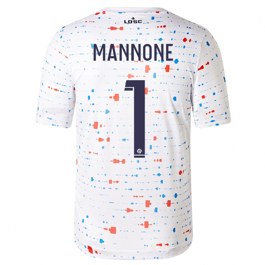 Niño Fútbol Camiseta Vito Mannone #1 Blanco 2ª Equipación 2023/24 Perú