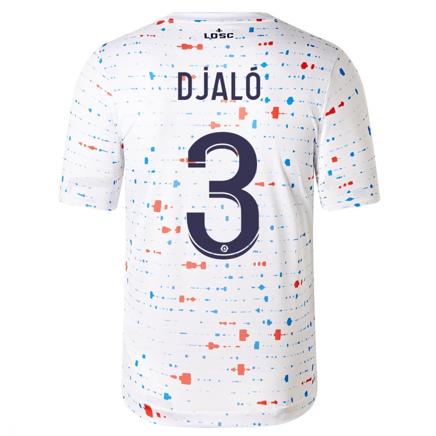 Niño Fútbol Camiseta Tiago Djaló #3 Blanco 2ª Equipación 2023/24 Perú