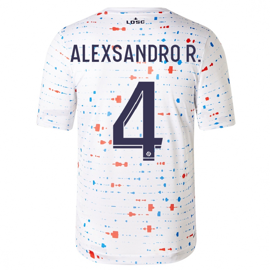 Niño Fútbol Camiseta Alexsandro #4 Blanco 2ª Equipación 2023/24 Perú