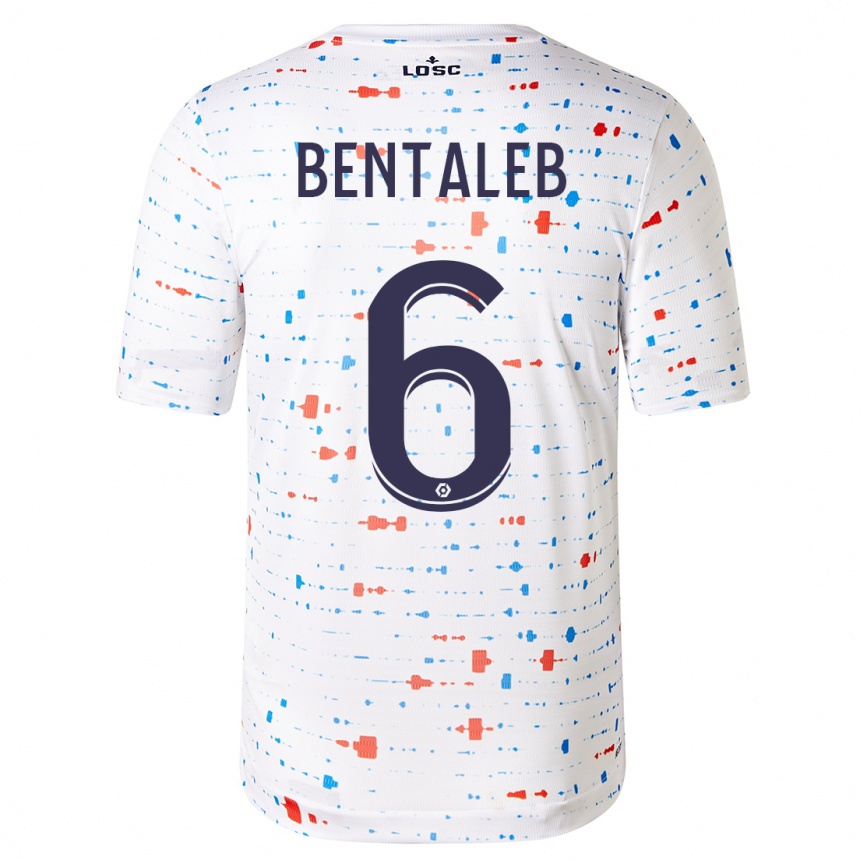 Niño Fútbol Camiseta Nabil Bentaleb #6 Blanco 2ª Equipación 2023/24 Perú