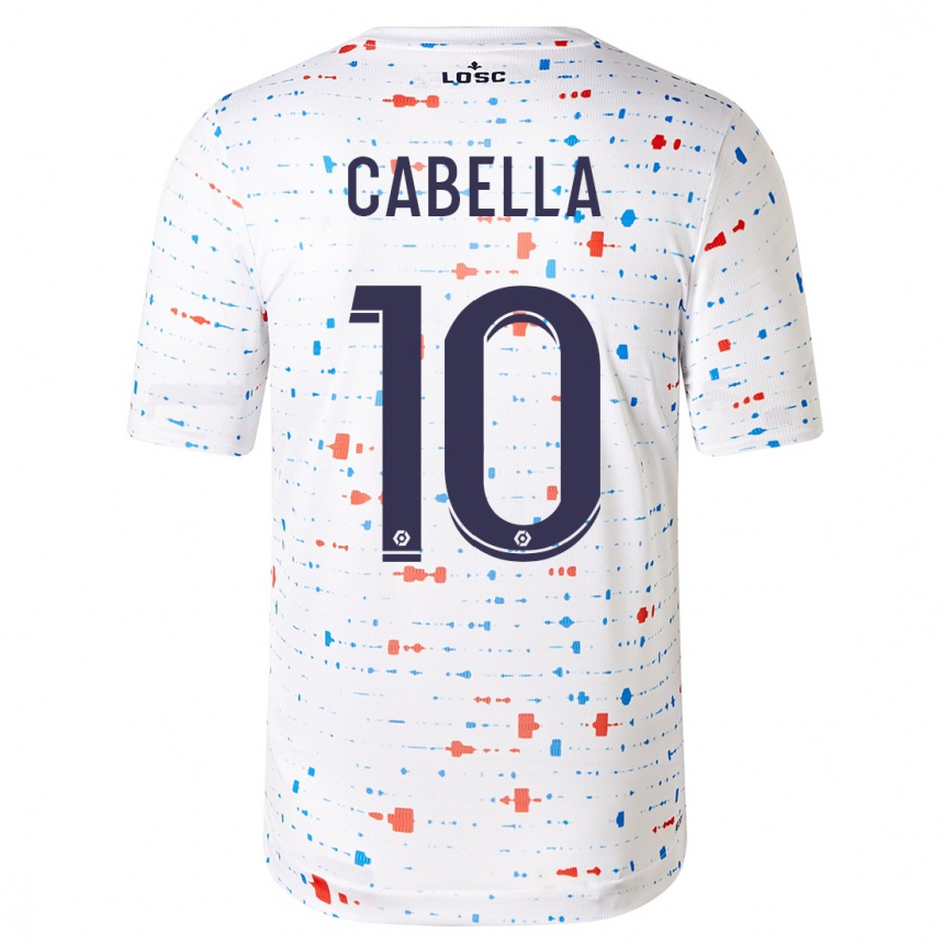 Niño Fútbol Camiseta Rémy Cabella #10 Blanco 2ª Equipación 2023/24 Perú