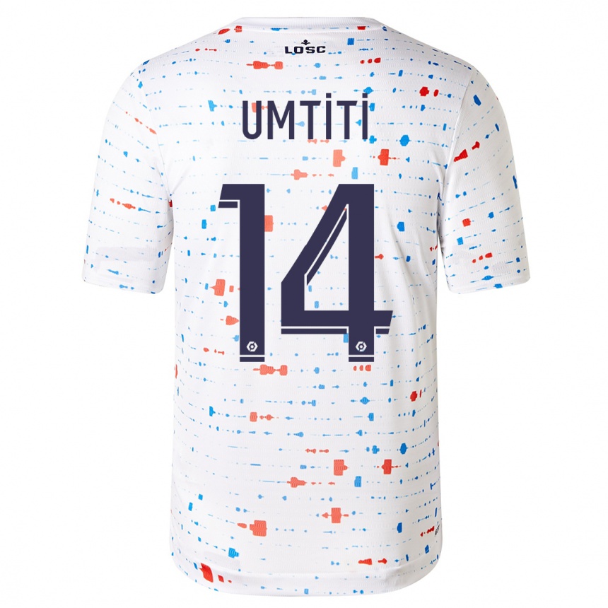 Niño Fútbol Camiseta Samuel Umtiti #14 Blanco 2ª Equipación 2023/24 Perú