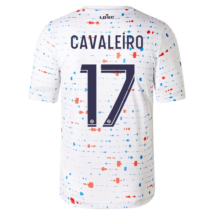 Niño Fútbol Camiseta Ivan Cavaleiro #17 Blanco 2ª Equipación 2023/24 Perú