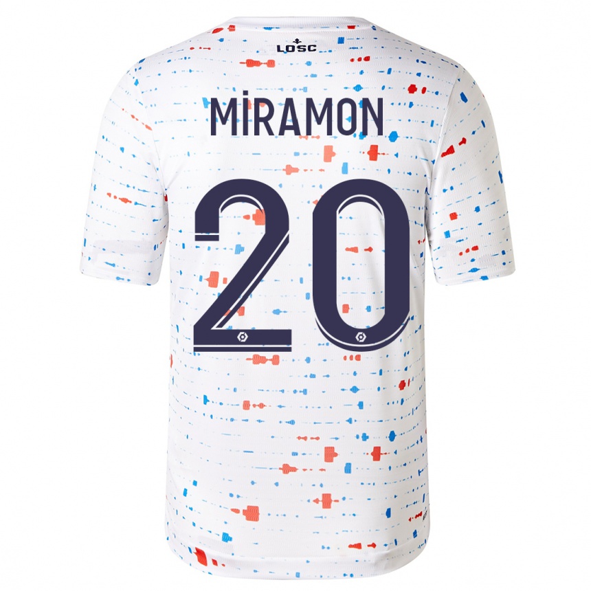 Niño Fútbol Camiseta Ignacio Miramón #20 Blanco 2ª Equipación 2023/24 Perú