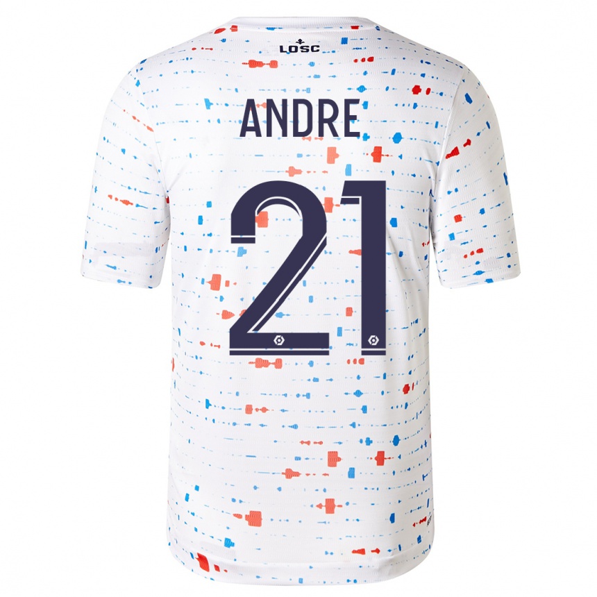 Niño Fútbol Camiseta Benjamin André #21 Blanco 2ª Equipación 2023/24 Perú