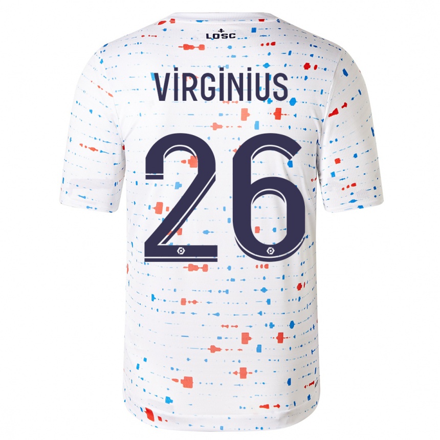 Niño Fútbol Camiseta Alan Virginius #26 Blanco 2ª Equipación 2023/24 Perú