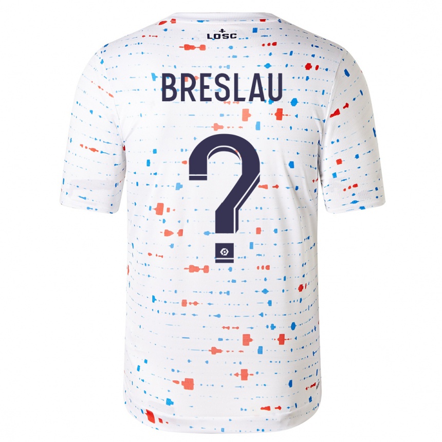 Niño Fútbol Camiseta Jessy Breslau #0 Blanco 2ª Equipación 2023/24 Perú