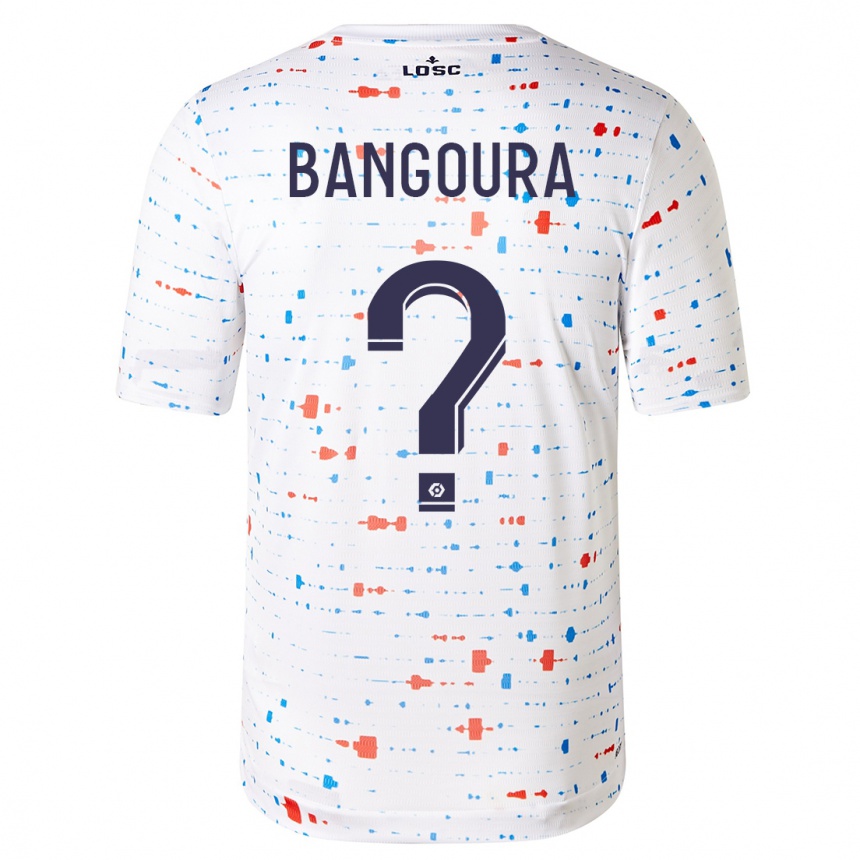 Niño Fútbol Camiseta Abdoulaye Zakha Bangoura #0 Blanco 2ª Equipación 2023/24 Perú