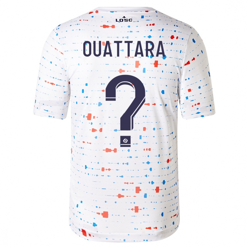 Niño Fútbol Camiseta Fadiga Ouattara #0 Blanco 2ª Equipación 2023/24 Perú