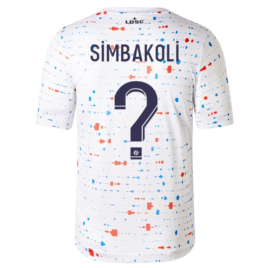 Niño Fútbol Camiseta Mamadou Simbakoli #0 Blanco 2ª Equipación 2023/24 Perú