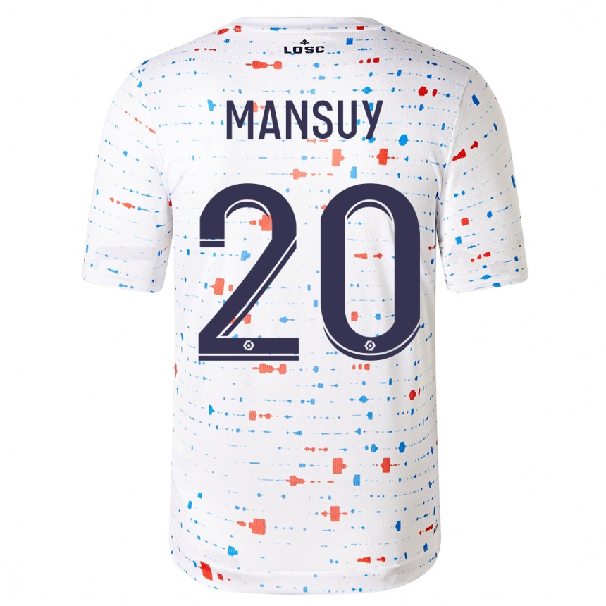 Niño Fútbol Camiseta Heloise Mansuy #20 Blanco 2ª Equipación 2023/24 Perú