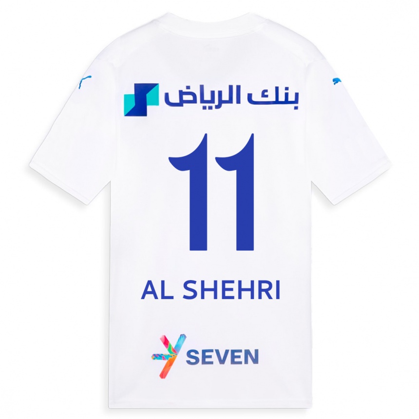 Niño Fútbol Camiseta Saleh Al-Shehri #11 Blanco 2ª Equipación 2023/24 Perú