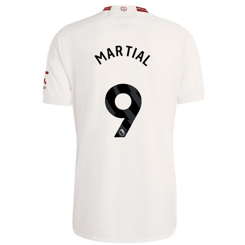 Niño Fútbol Camiseta Anthony Martial #9 Blanco Equipación Tercera 2023/24 Perú